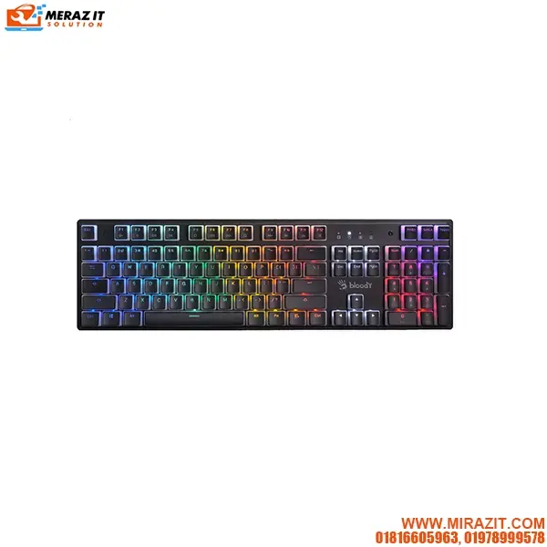 A4Tech Bloody S510N Pudding Keycap BLMS BROWN SWITCH RGB Mechanical Keyboard