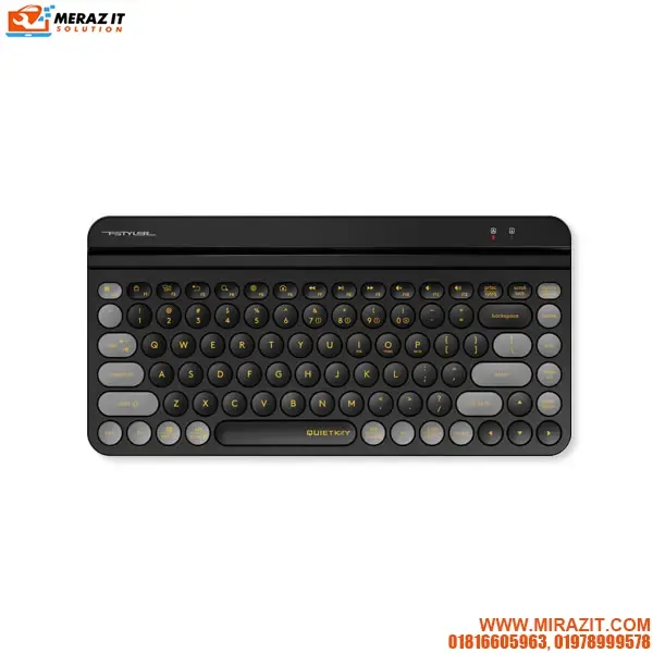 A4Tech FBK30 Fstyler BlackCurrant Quiet Key Multimode Mini Wireless Keyboard
