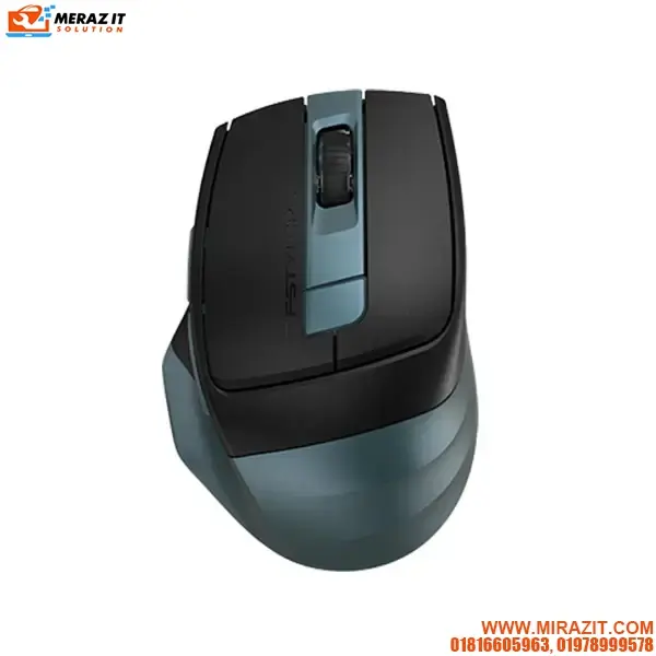 A4Tech Fstyler FB35CS Midnight Green Silent Click Rechargeable Wireless Mouse