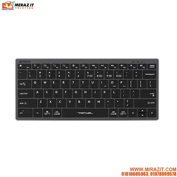 A4TECH Fstyler FBX51C Multimode Rechargeable Mini Wireless Keyboard