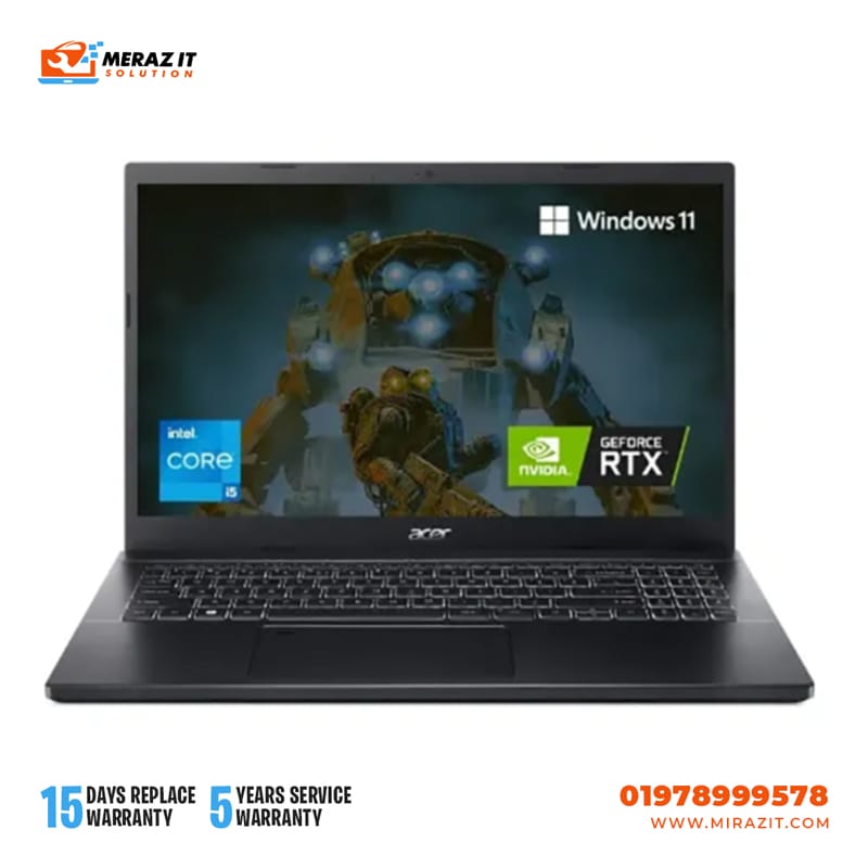Acer Aspire 7 A715-51G Core i5 12th Gen RTX 3050 4GB Graphics 15.6" FHD Gaming Laptop