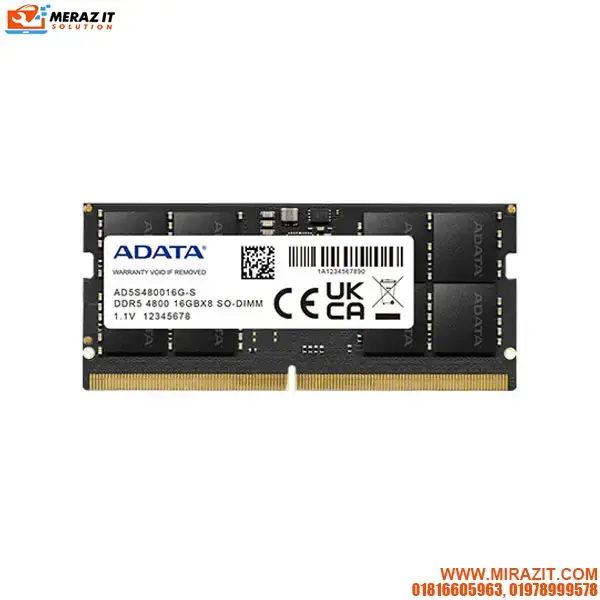 ADATA 16GB DDR5 4800 BUS Laptop RAM