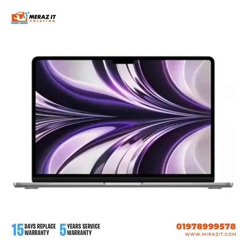Apple MacBook Air (2022) Apple M2 Chip 13.6-Inch Liquid Retina Display 8GB RAM 256GB SSD Space Gray #MLXW3LL/A / MLXW3ZP/A