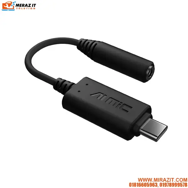 ASUS AI Noise-Canceling Mic Adapter with USB-C to 3.5 mm