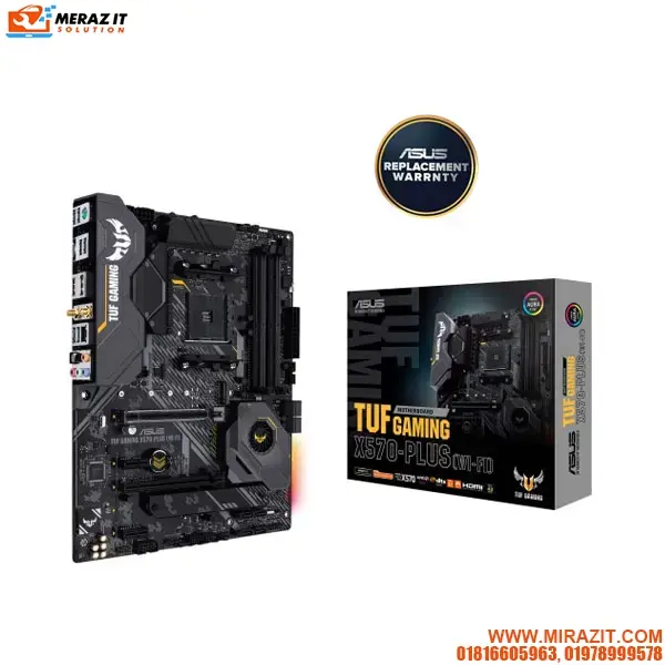 ASUS AM4 TUF Gaming X570-Plus (Wi-Fi) ATX Motherboard