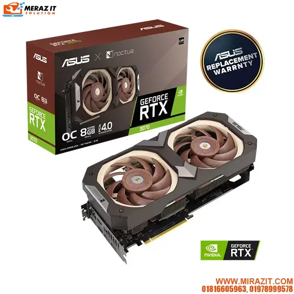 ASUS GeForce RTX 3070 Noctua OC Edition 8GB GDDR6 Graphics Card