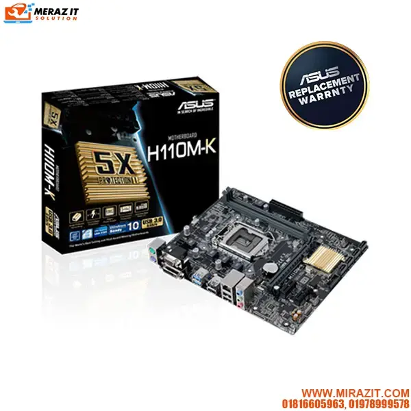 ASUS H110M‐K micro ATX Motherboard