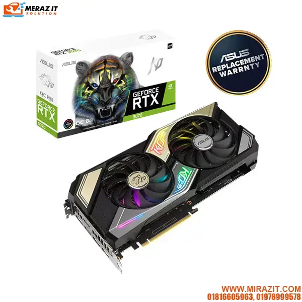 ASUS KO GeForce RTX 3070 V2 OC Edition 8GB GDDR6 Graphics Card