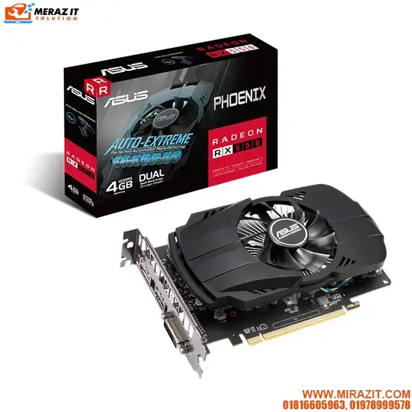 ASUS PH-RX550-4G-EVO 4GB GDDR5 Graphics Card