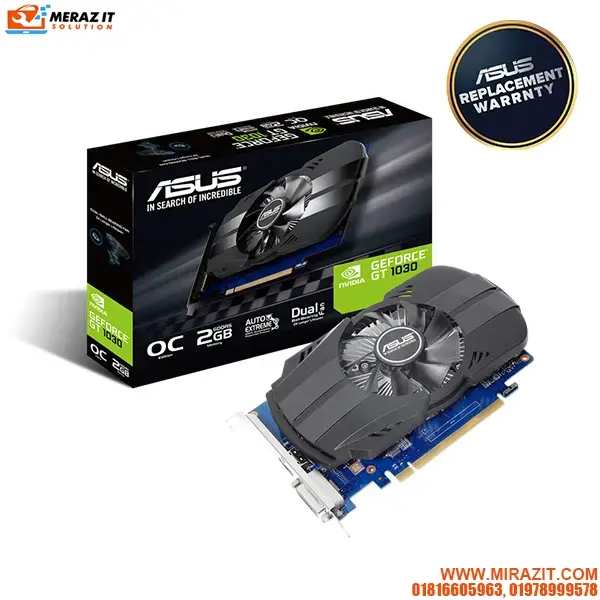 ASUS Phoenix GeForce GT 1030 OC Edition 2GB GDDR5 Graphics Card