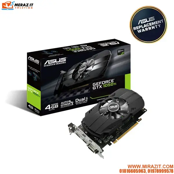 ASUS Phoenix GeForce GTX 1050 Ti 4GB GDDR5 Graphics Card