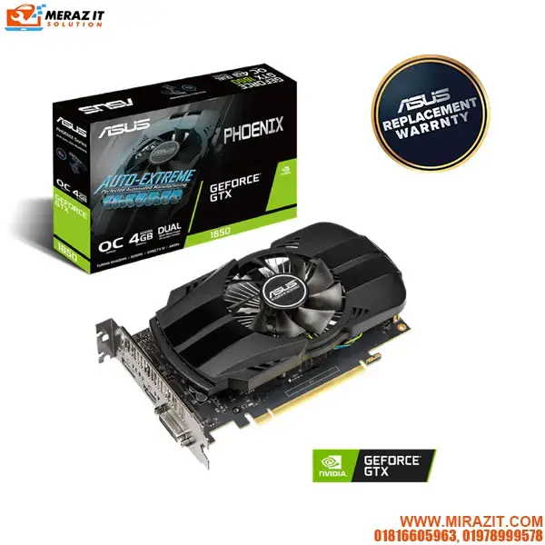 ASUS Phoenix GeForce GTX 1650 OC edition 4GB GDDR5 Graphics Card