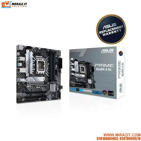 ASUS PRIME B660M-A D4 micro ATX Motherboard