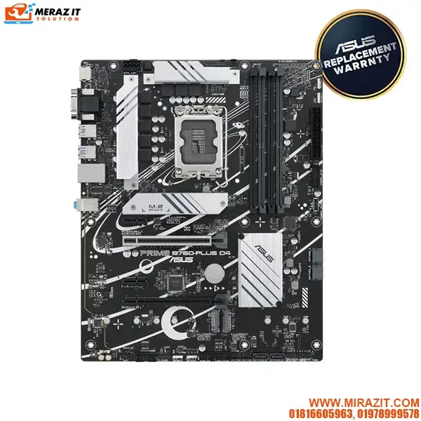 ASUS PRIME B760-PLUS D4 Intel 13th Gen ATX Motherboard