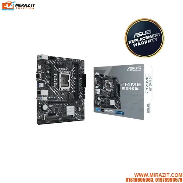 Asus PRIME H610M-D D4 micro ATX Motherboard