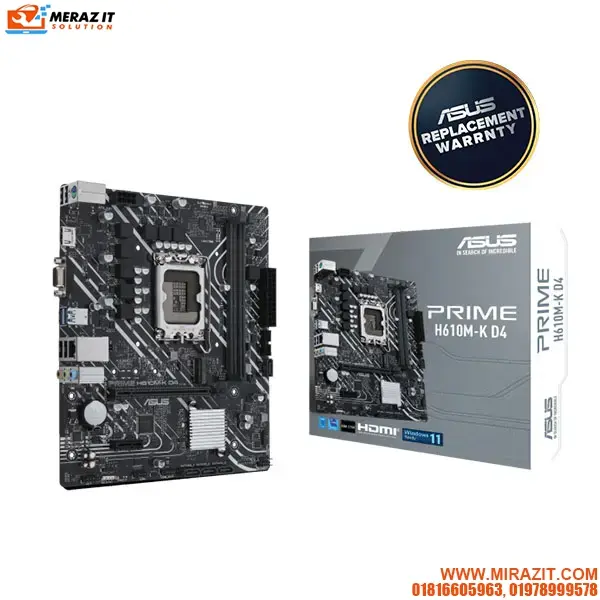 ASUS PRIME H610M-K D4 micro ATX Motherboard