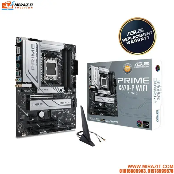 ASUS PRIME X670-P WIFI-CSM AMD ATX Motherboard