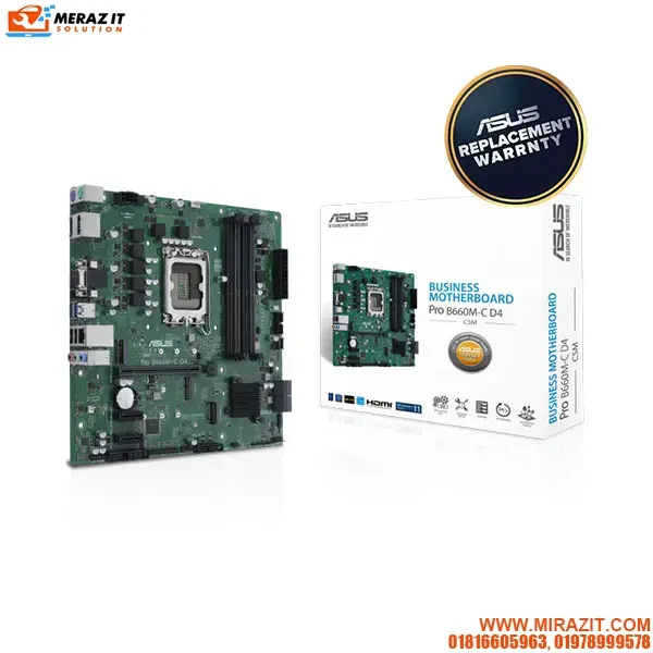 ASUS PRO B660M-C D4-CSM Micro-ATX B660 Business Motherboard