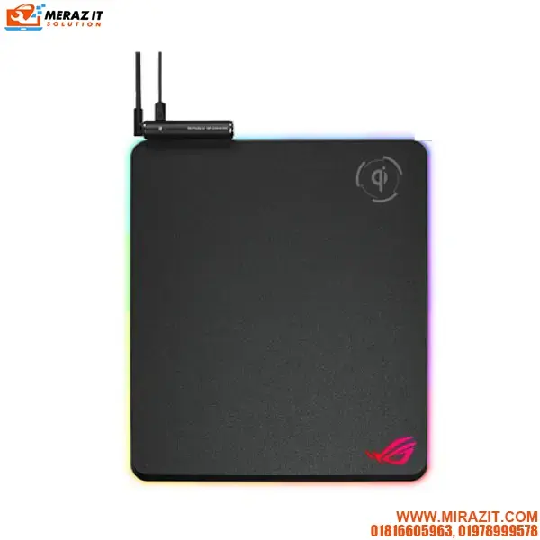 ASUS ROG Balteus Qi (NH01) Wireless-Charging RGB Gaming Mouse Pad
