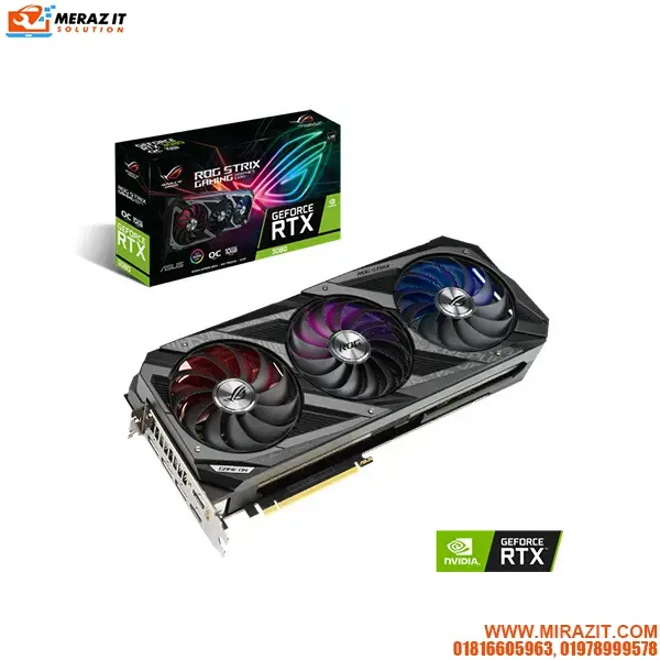 ASUS ROG Strix GeForce RTX 3080 V2 OC Edition 10GB GDDR6X Graphics Card