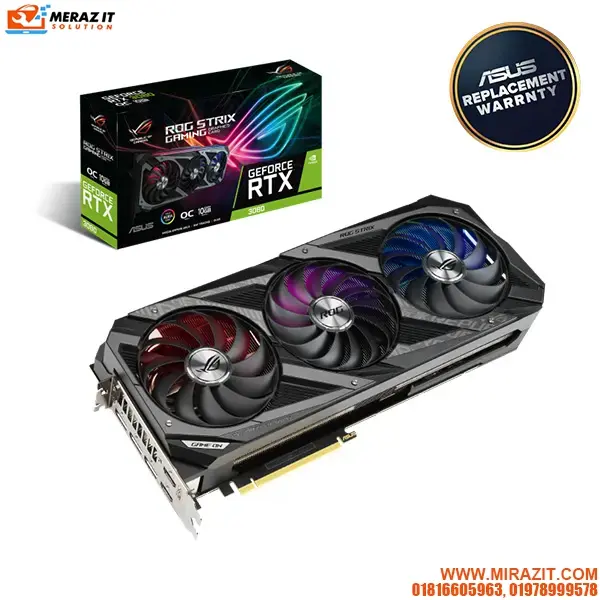 ASUS ROG Strix GeForce RTX 3080 OC Edition 10GB GDDR6X Graphics Card