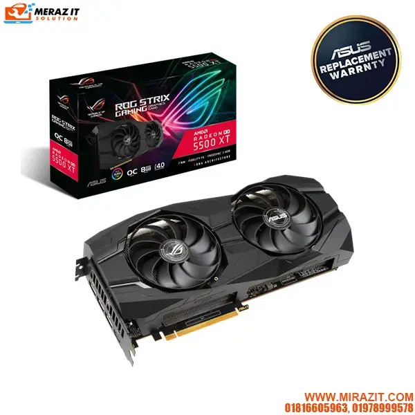 ASUS ROG Strix Radeon RX 5500 XT OC Edition 8GB GDDR6 Graphics Card