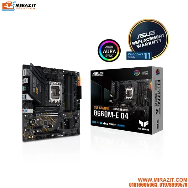 ASUS TUF GAMING B660M-E D4 micro ATX Motherboard