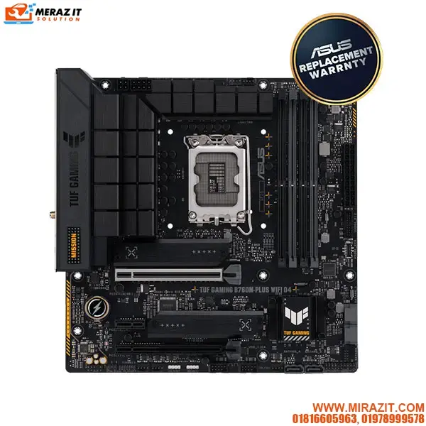 ASUS TUF GAMING B760M-PLUS WIFI D4 Intel 13th Gen mATX Motherboard