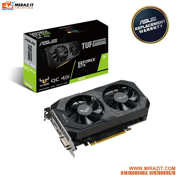 ASUS TUF Gaming GeForce GTX 1650 OC Edition 4GB GDDR5 Graphics Card