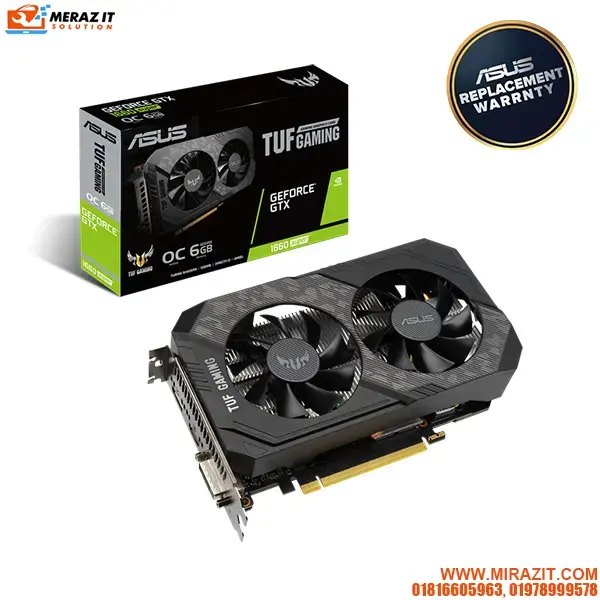 ASUS TUF Gaming GeForce GTX 1660 Super OC Edition 6GB GDDR6 Graphics Card