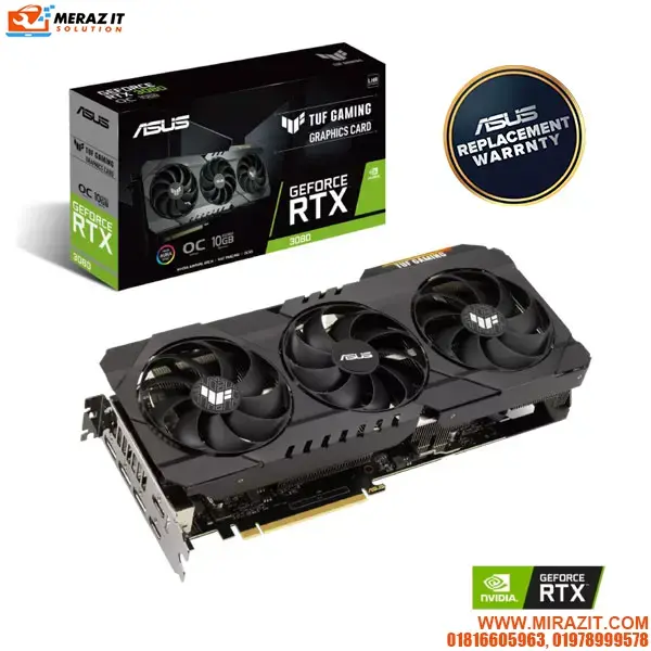 ASUS TUF Gaming GeForce RTX 3080 V2 OC Edition 10GB GDDR6X Graphics Card