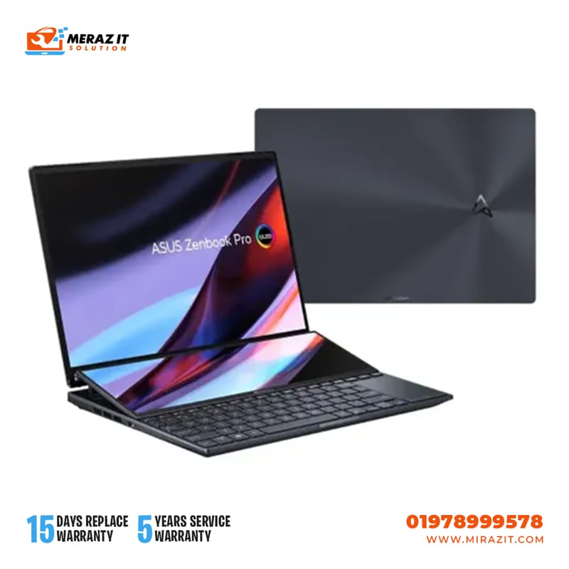 ASUS Zenbook Pro 14 Duo OLED UX8402ZA-M3031W Core i7 12th Gen 14.5" 2.8K Touch Laptop