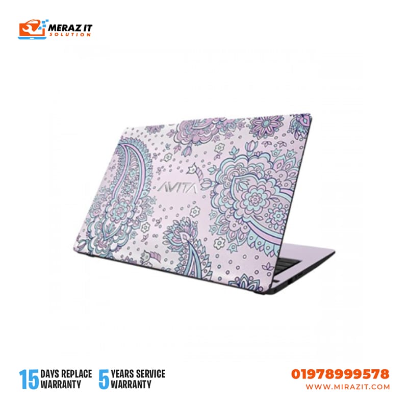 Avita Liber V14 Core i5 11th Gen 14" FHD Laptop Paisley on Lilac