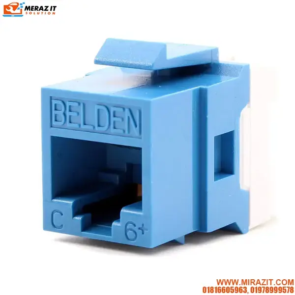 Belden AX104193 Cat 6 UTP Modular For Face Plate - Blue