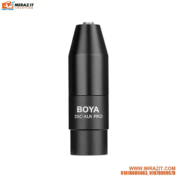 Boya 35C-XLR PRO Mini-Jack to XLR Adapter with Power Convert