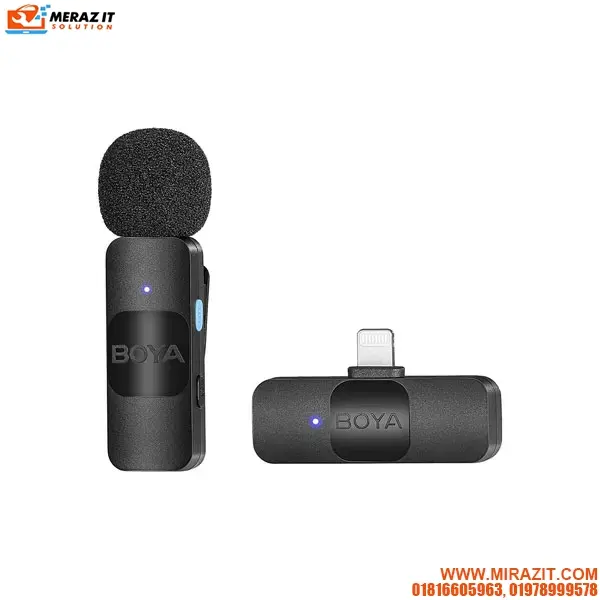 BOYA BY-V1 Ultracompact 2.4GHz Wireless Microphone for IOS Device