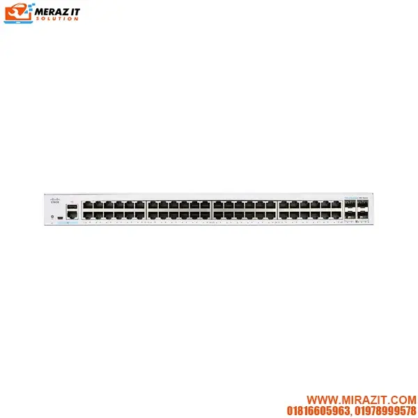 Cisco CBS350-48T-4G-EU 52 Ports L2/L3 Gigabit Ethernet Network Managed Switch