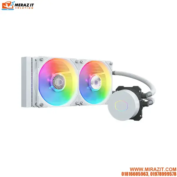 Cooler Master MasterLiquid ML240L ARGB White Edition V2 (MLW-D24M-A18PW-RW) CPU Liquid Cooler