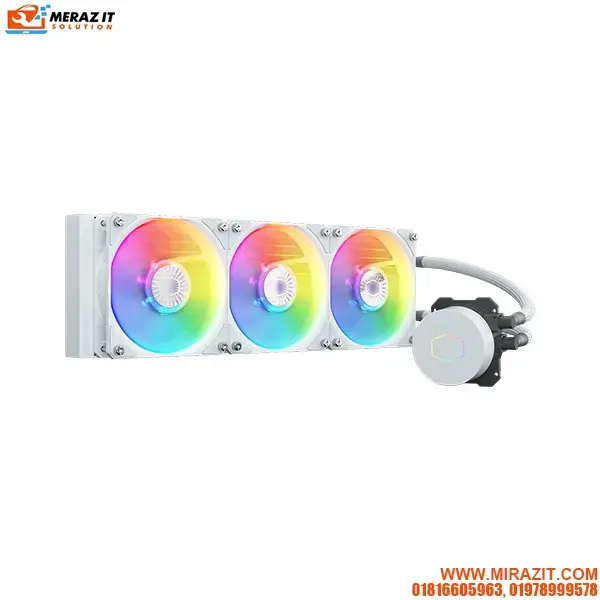 Cooler Master MasterLiquid ML360L ARGB White Edition V2 (MLW-D36M-A18PW-RW) CPU Liquid Cooler