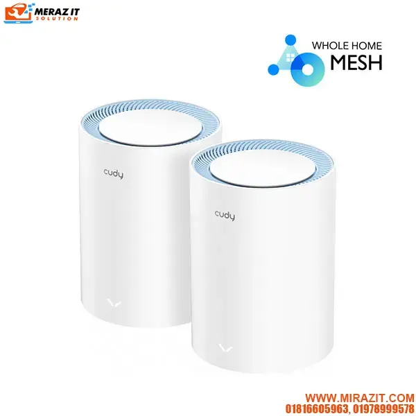CUDY M1200 (2-Pack) AC1200 Dual Band Whole Home Wi-Fi Mesh Router