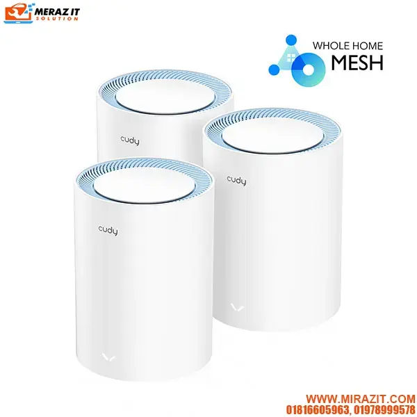 CUDY M1200 (3-Pack) AC1200 Dual Band Whole Home Wi-Fi Mesh Router