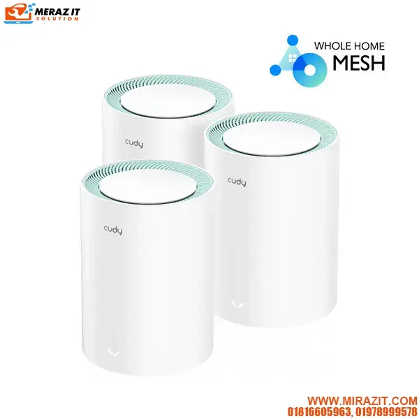 Cudy M1300 (3-pack) AC1200 Dual Band Whole Home Wi-Fi Mesh Gigabit Router