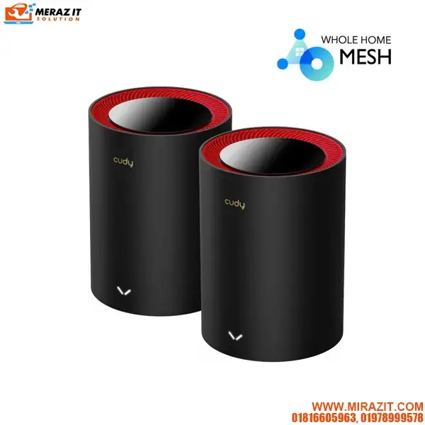 CUDY M3000 2-Pack AX3000 2.5G Dual Band Wi-Fi 6 Mesh System Router