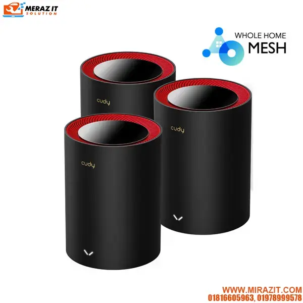 CUDY M3000 3-Pack AX3000 2.5G Dual Band Wi-Fi 6 Mesh System Router