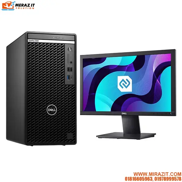 DELL OptiPlex 5000 Tower 12TH Gen Core i7 Brand PC With 18.5 Inch Monitor