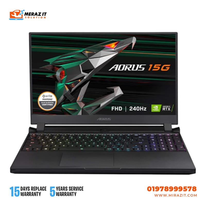 GIGABYTE Aorus 15G XC Core i7 10th Gen RTX 3070Q 8GB Graphics 15.6" 240Hz FHD Gaming Laptop