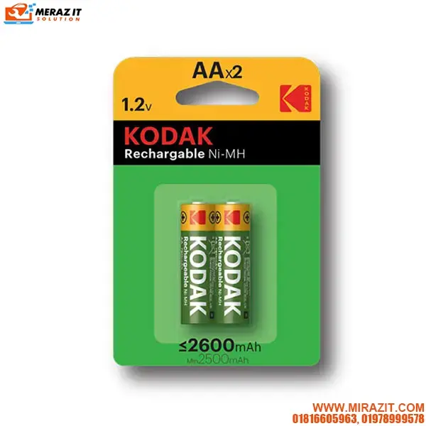 Kodak 2600 mAh AA Rechargeable Battery (2 pack)