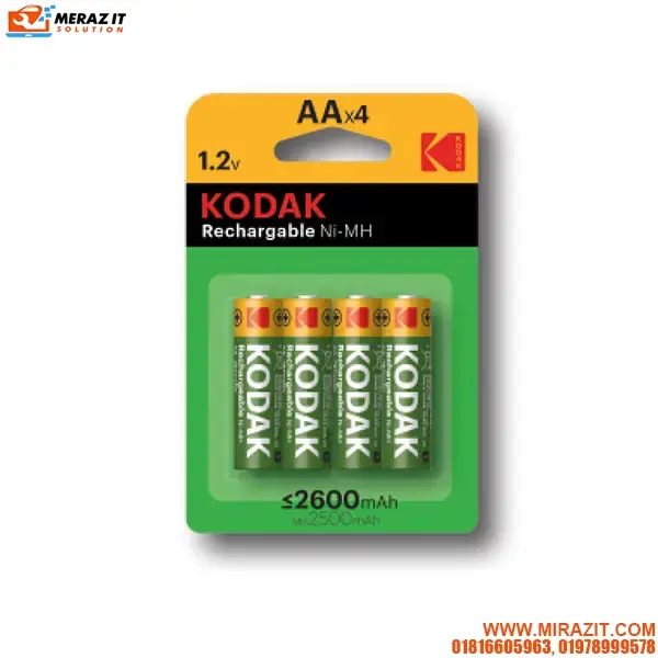 Kodak 2600 mAh AA Rechargeable Battery (4 pack)