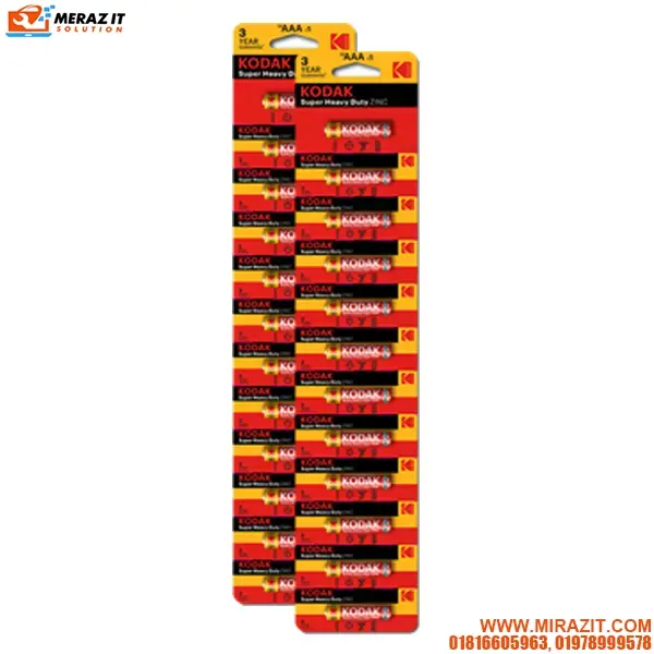 Kodak AA Perforated Zinc Extra Heavy Duty Battery (12×2) 24 pack