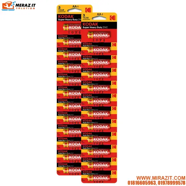 Kodak AAA Perforated Zinc Extra Heavy Duty Battery (12×2) 24 pack